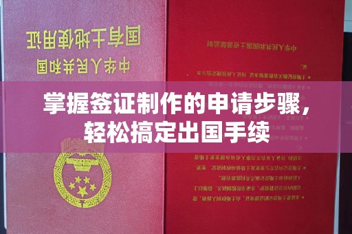 甘泉掌握签证制作的申请步骤，轻松搞定出国手续