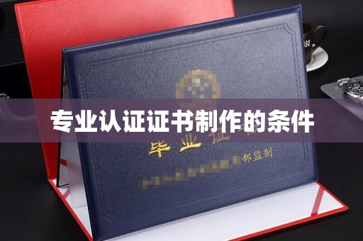 甘泉专业认证证书制作的条件