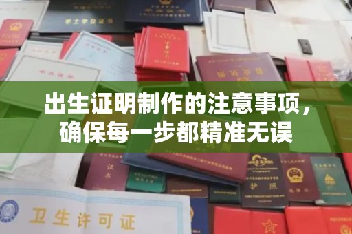 甘泉出生证明制作的注意事项，确保每一步都精准无误