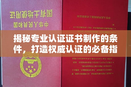甘泉揭秘专业认证证书制作的条件，打造权威认证的必备指南