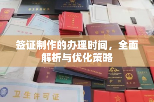 甘泉签证制作的办理时间，全面解析与优化策略