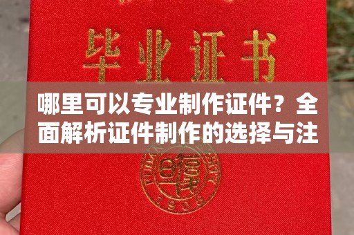 甘泉哪里可以专业制作证件？全面解析证件制作的选择与注意事项