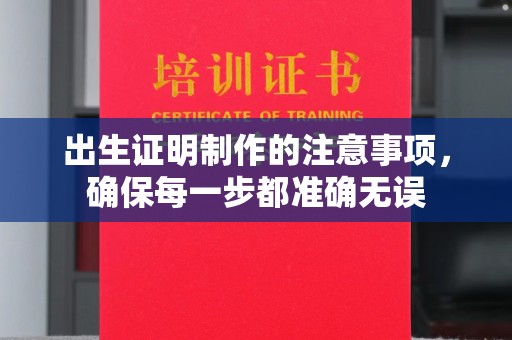 甘泉出生证明制作的注意事项，确保每一步都准确无误