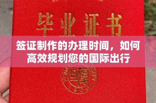 甘泉签证制作的办理时间，如何高效规划您的国际出行
