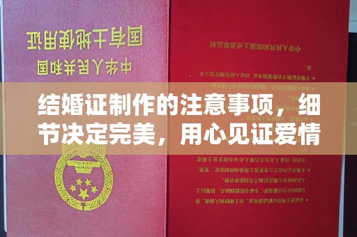甘泉结婚证制作的注意事项，细节决定完美，用心见证爱情