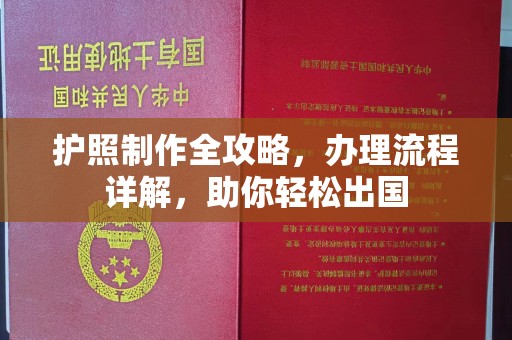甘泉护照制作全攻略，办理流程详解，助你轻松出国